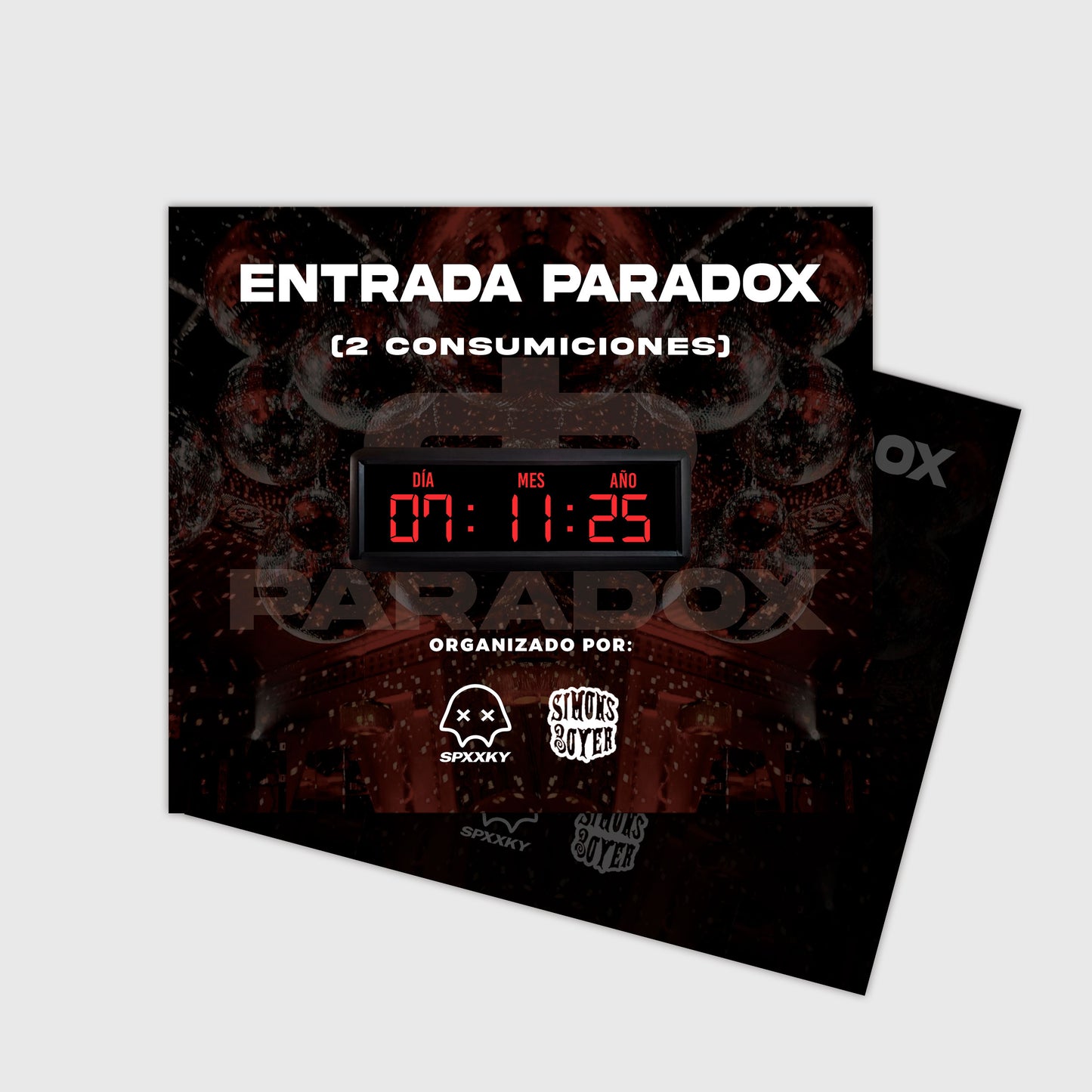 ENTRADA PARADOX NIGHT (2 CONSUMICIONES) - 1 ER TRAMO